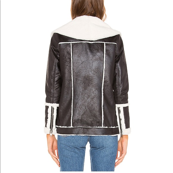 NWT! Chaser Faux Fur Lined Suede Open Front Long Jacket - Picture 5 of 12